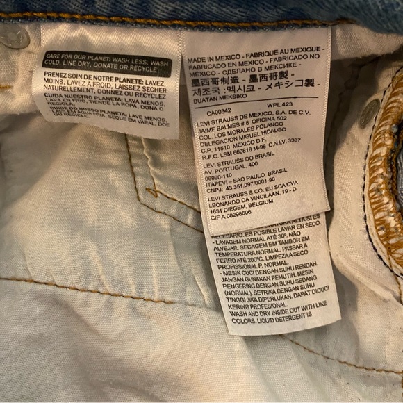 Levi’s 501 High Rise Cutoff Shorts 31 - Picture 3 of 5